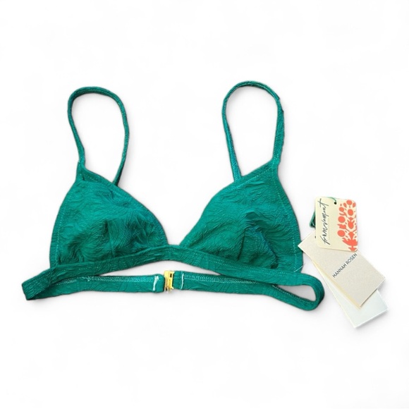 Hannah Rosen by FP Movement Small Triangle Bikini Top in Jungle Green - Picture 6 of 10